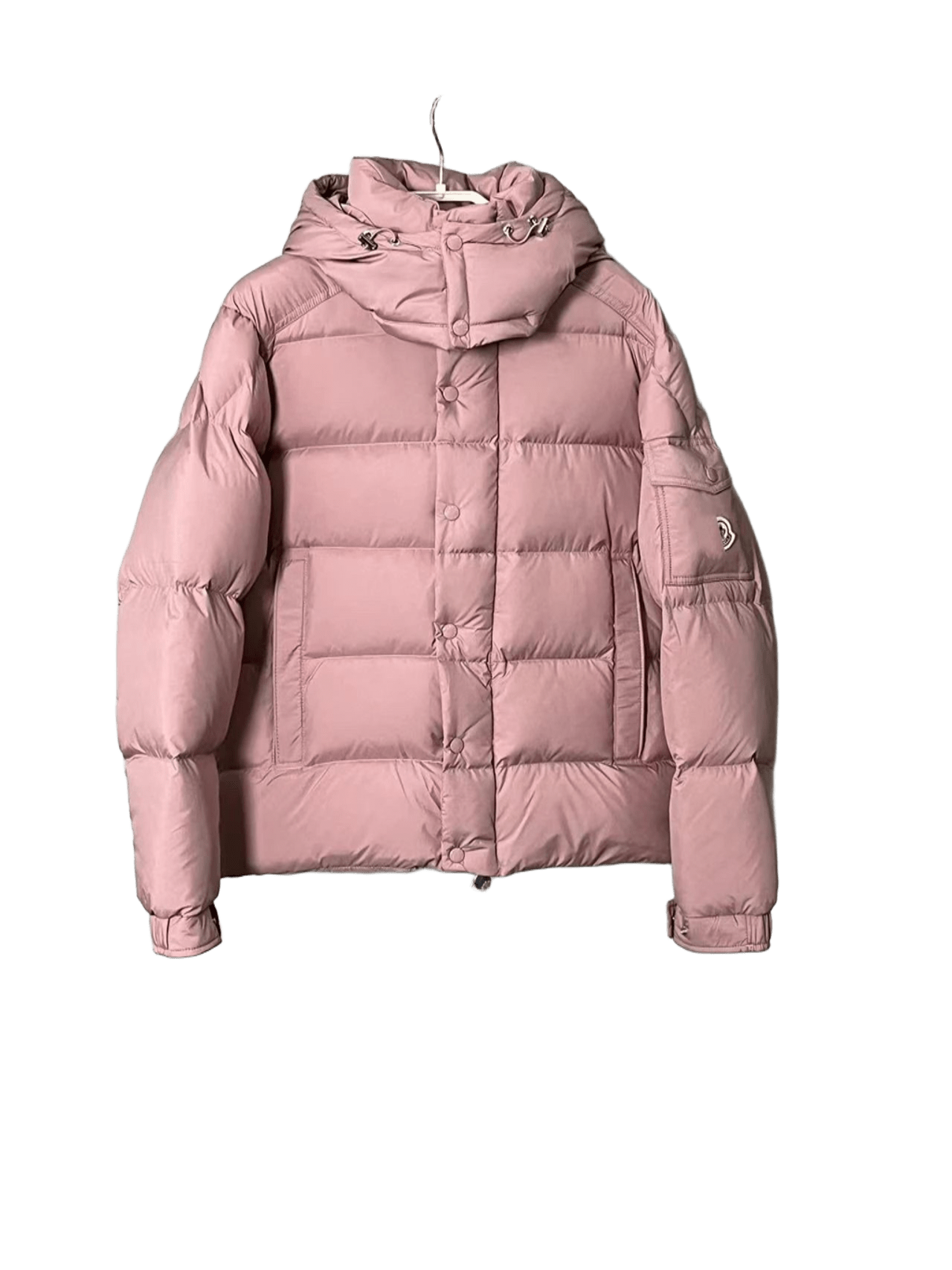 Moncler Pink Puffer Coat for Women: Hooded Winter Jacket