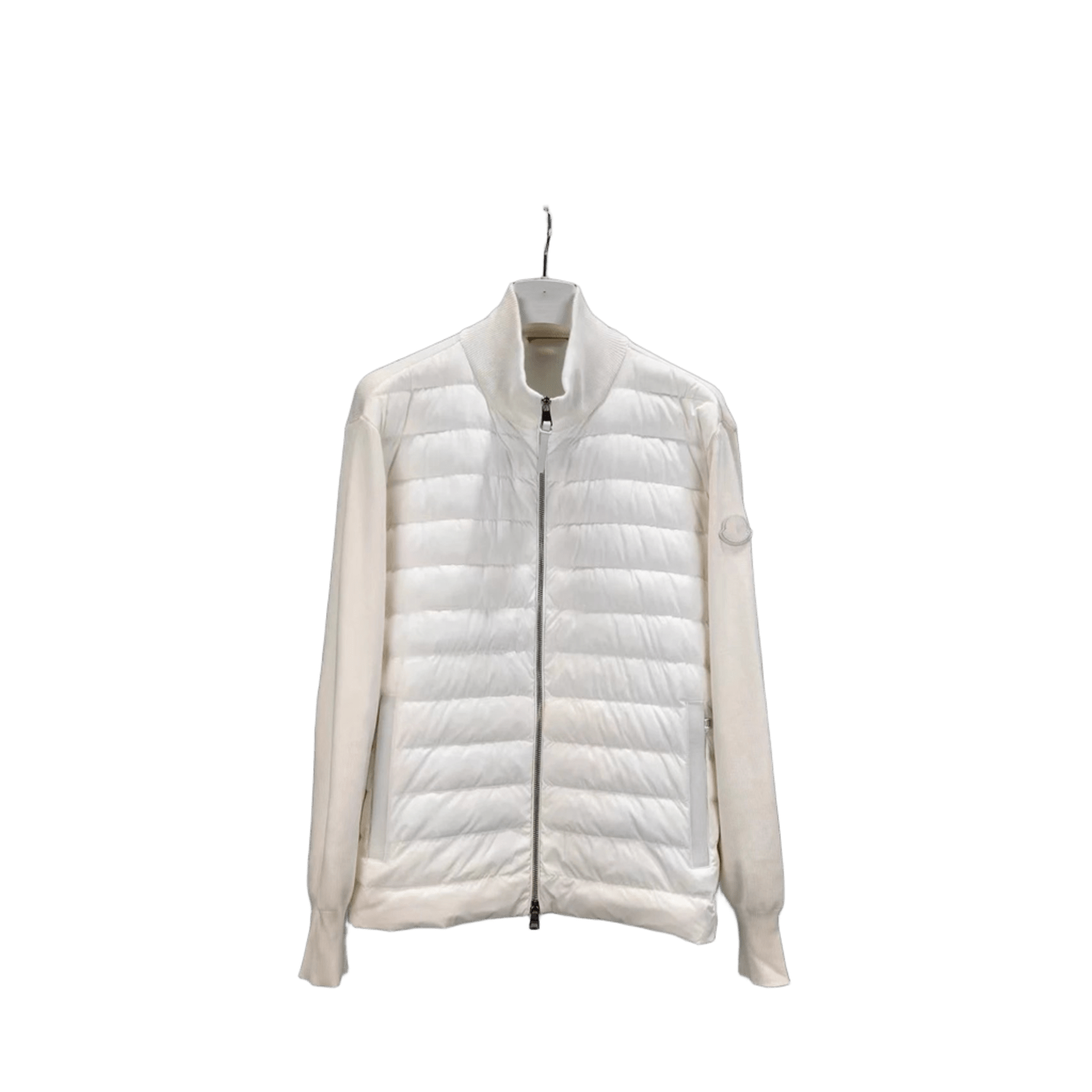 Moncler White Classic Puffer Jacket: Warm Unisex Winter Coat