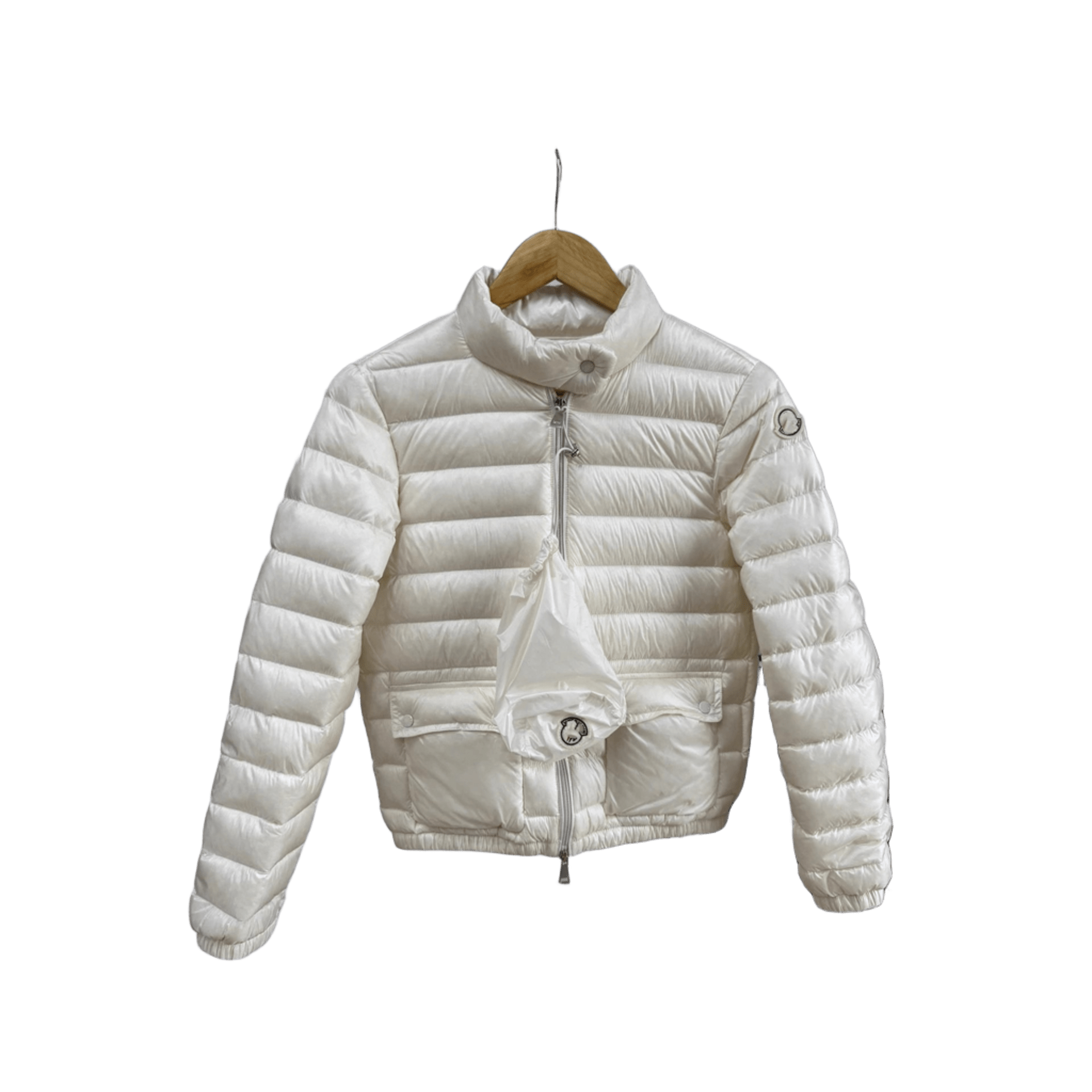 Moncler White Puffer Jacket: Warm Unisex Winter Coat