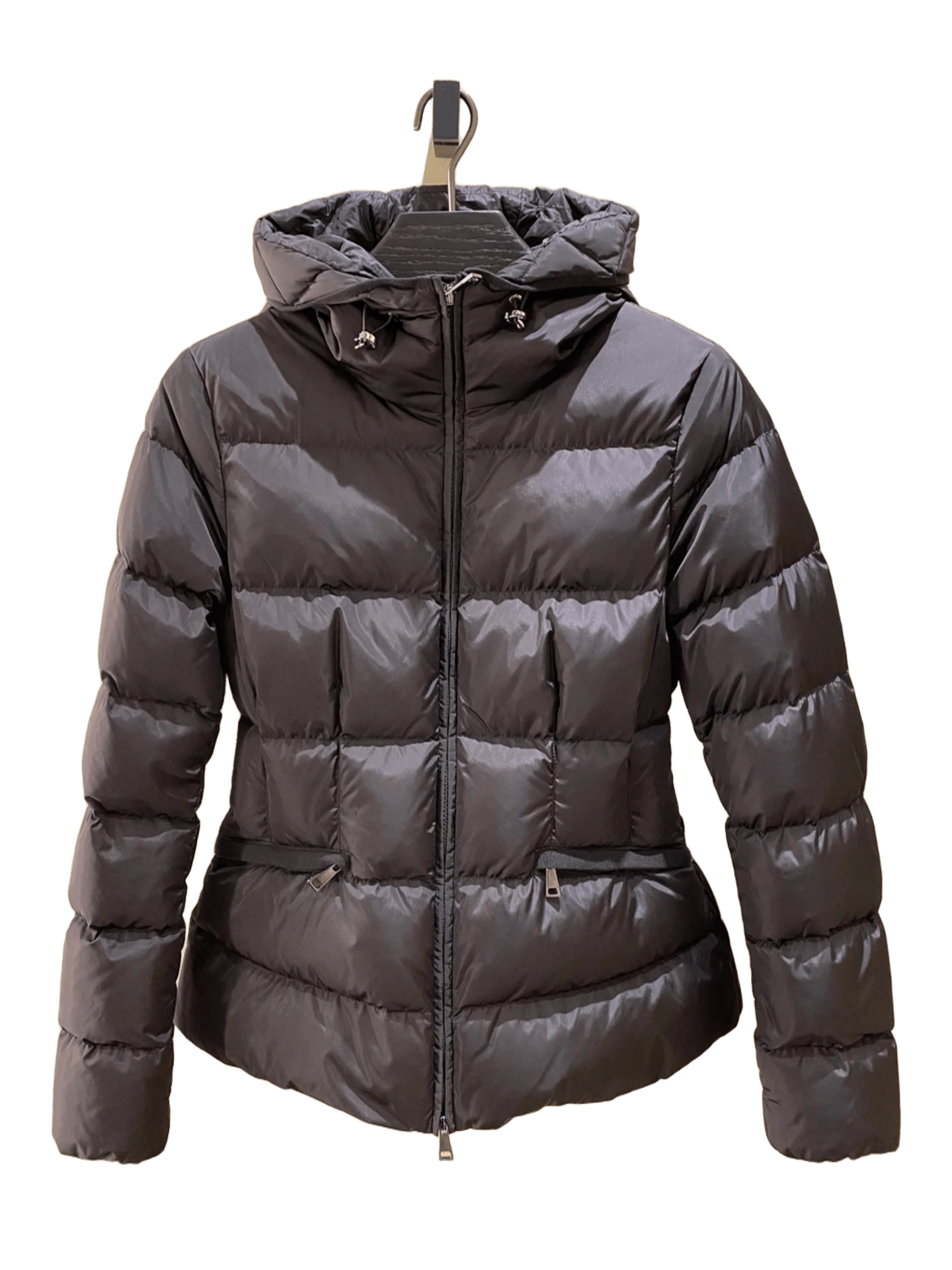 Moncler Women's Black Hooded Down Jacket, Winter Warm Coat