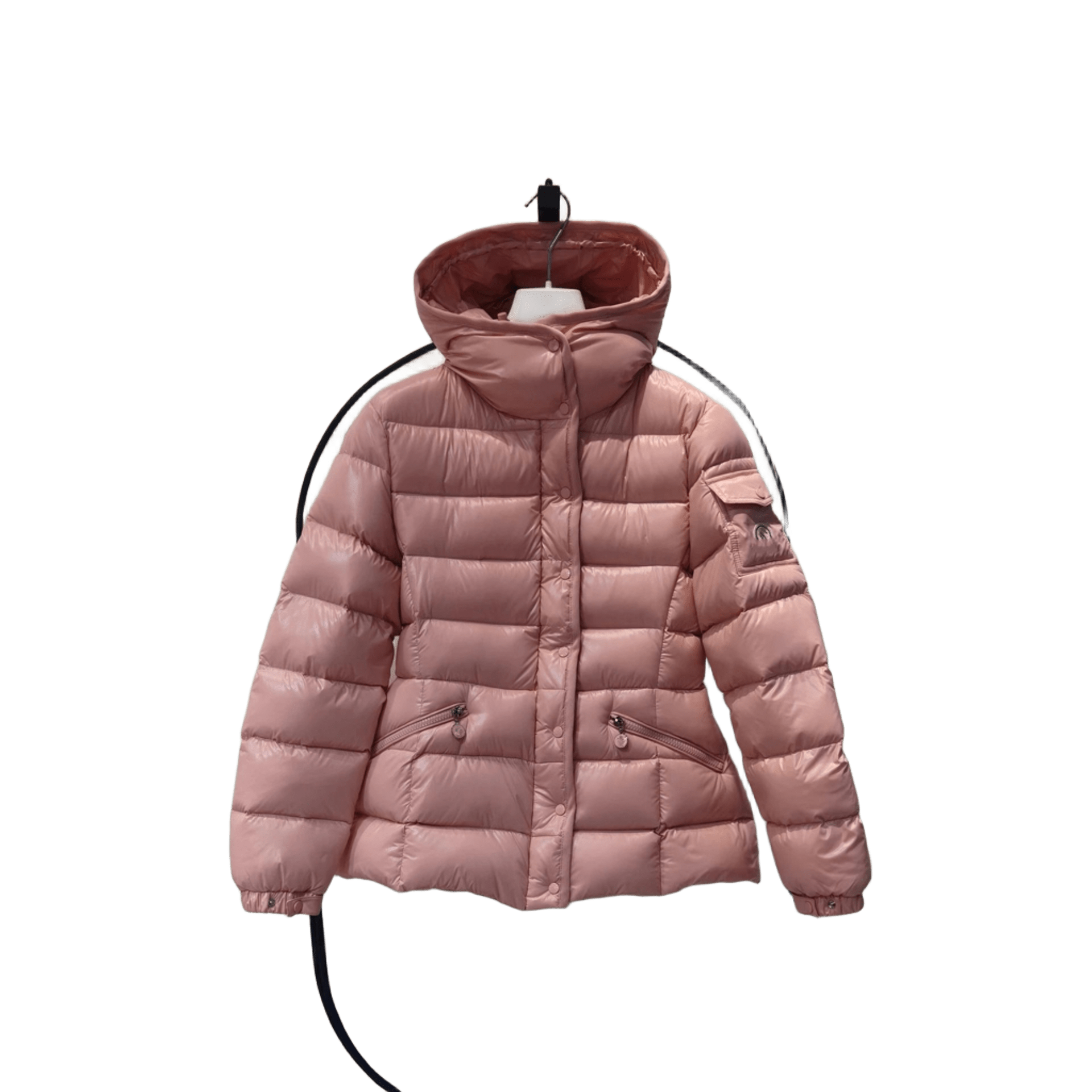 Moncler Women's Pink Hooded Down Jacket: Winter Warm Coat