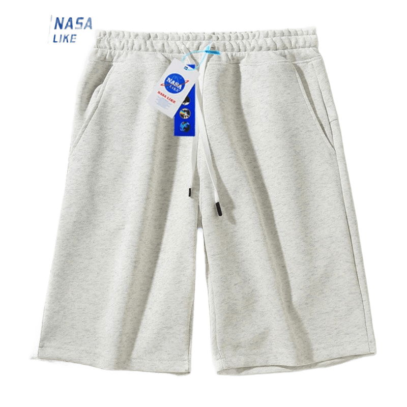 NASALIKE Cotton Light Grey Shorts for Men & Women