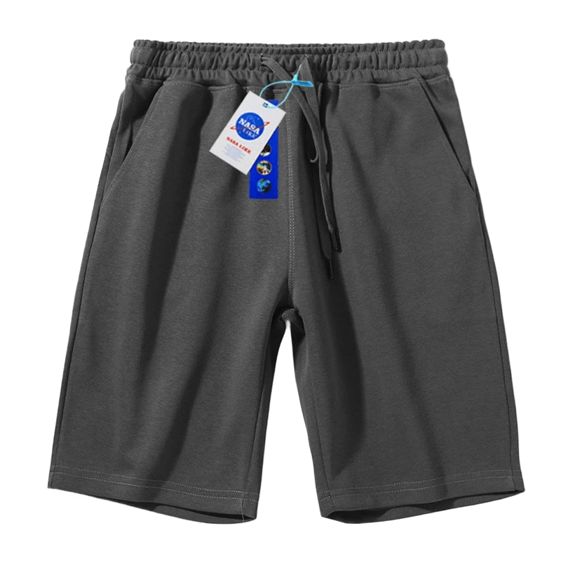 NASALIKE Grey Cotton Shorts: Unisex, Breathable, Comfortable