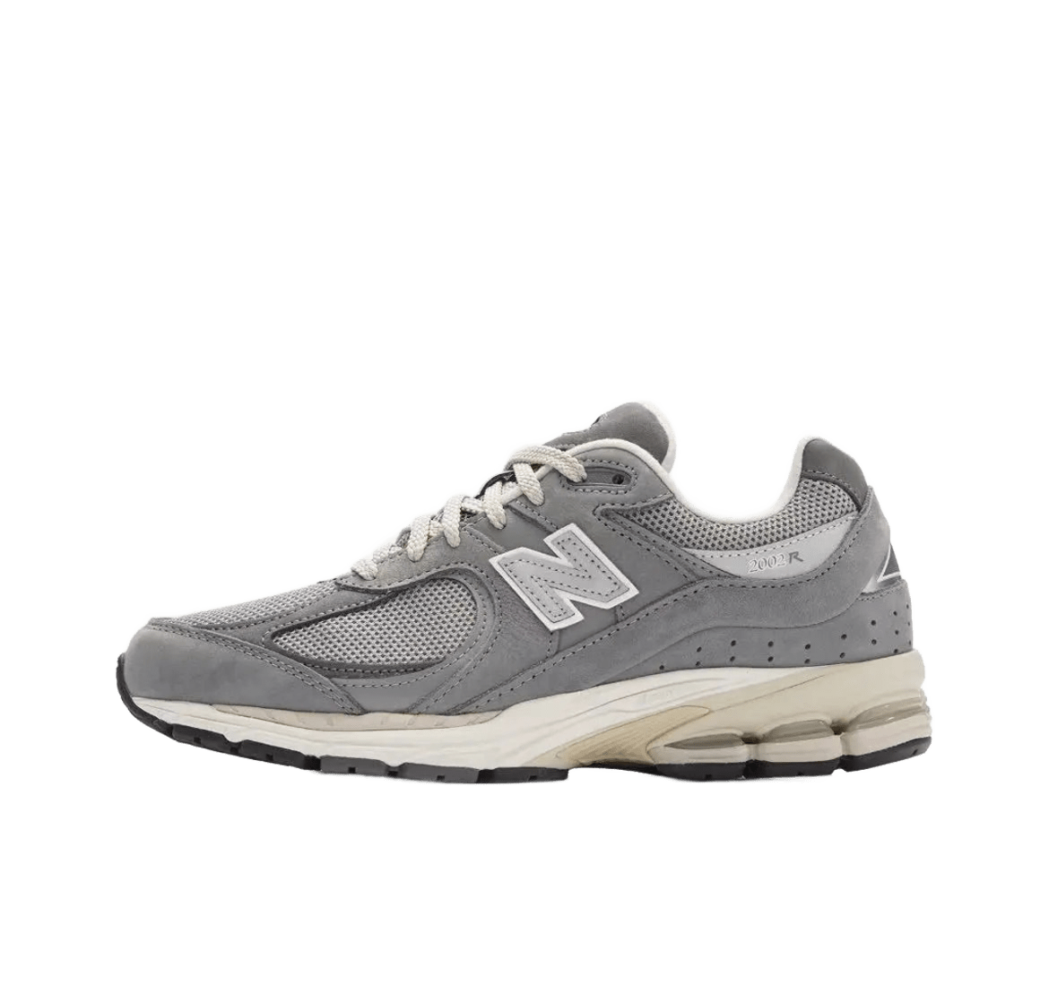 New Balance 2002R Grey Retro Suede & Mesh Sneakers