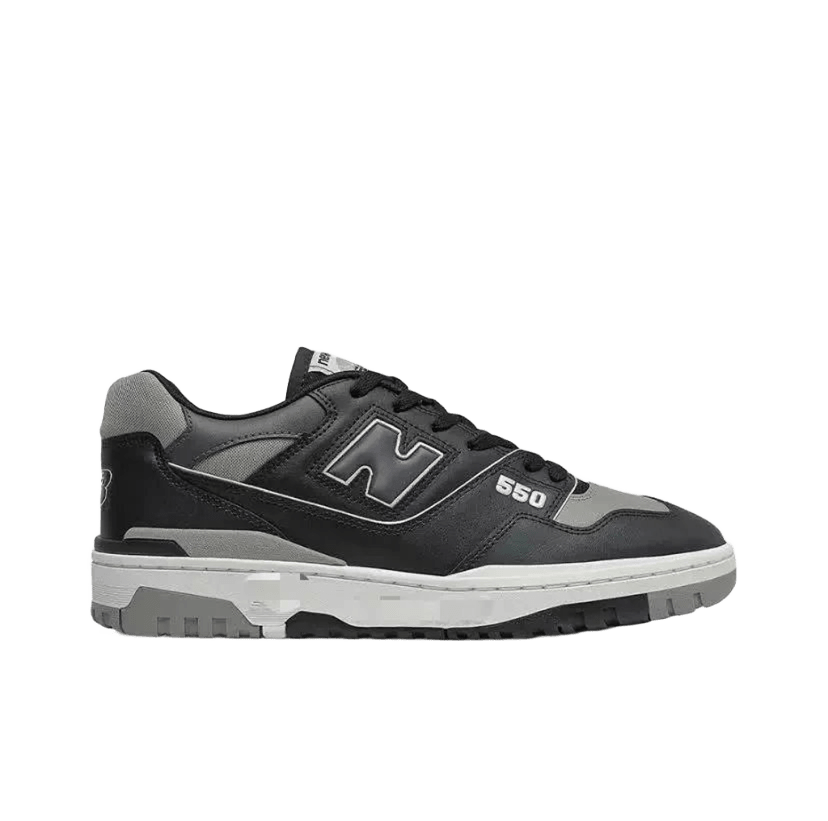 New Balance 550 Black Grey Retro Sneakers