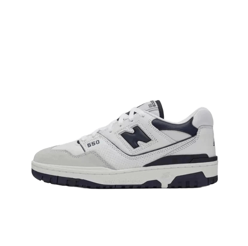 New Balance 550 Grey White Retro Unisex Sneakers