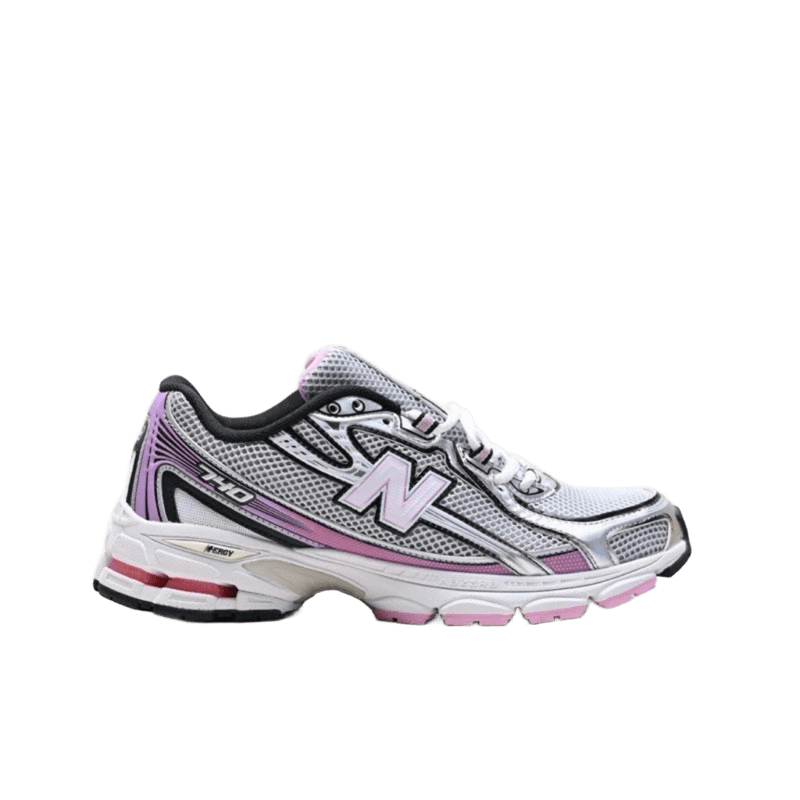 New Balance 710 Silver Pink Retro Sneakers, Breathable Mesh