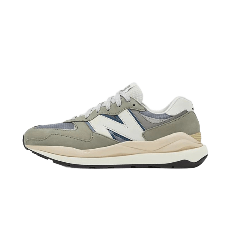 New Balance 90s Grey Suede & Mesh Cushioned Sneakers