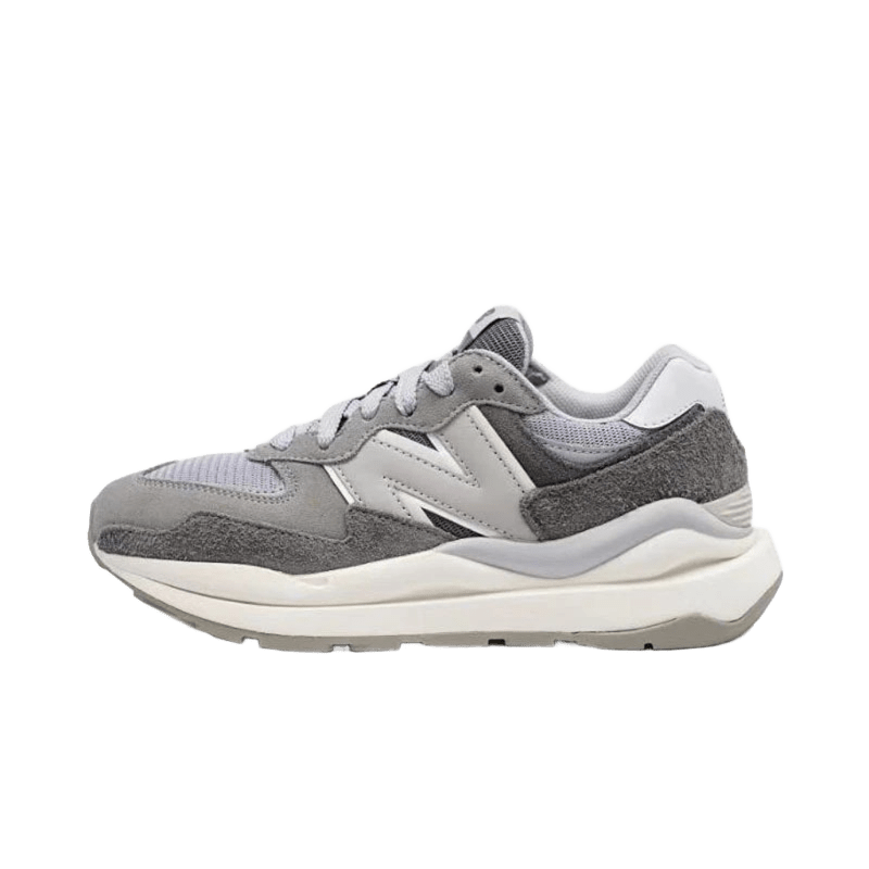 New Balance 90s Grey Suede & Mesh Retro Sneakers