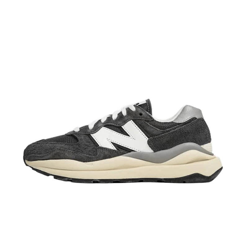 New Balance 90s Retro Suede & Mesh Sneakers - Black/Grey