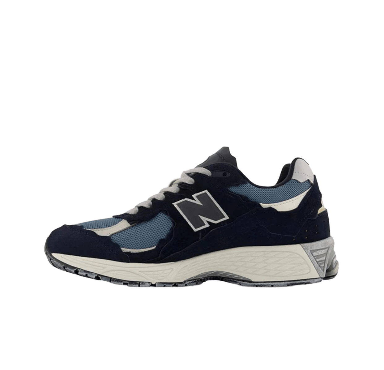 New Balance Classic Deep Blue Suede & Mesh Cushioned Sneakers