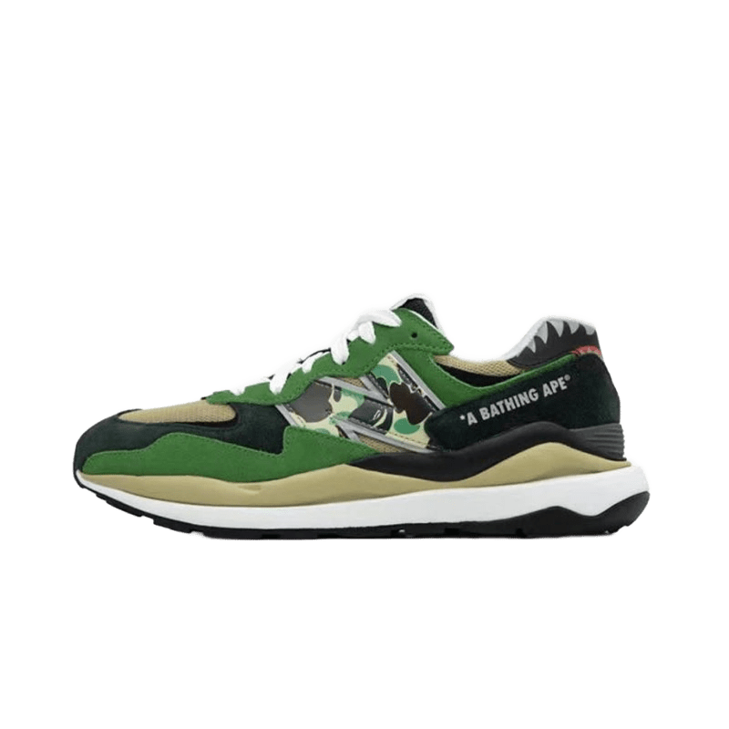New Balance Green Camo Retro Leather Unisex Sneakers