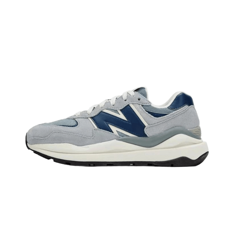 New Balance Grey Blue Retro Suede & Mesh Cushioned Sneakers