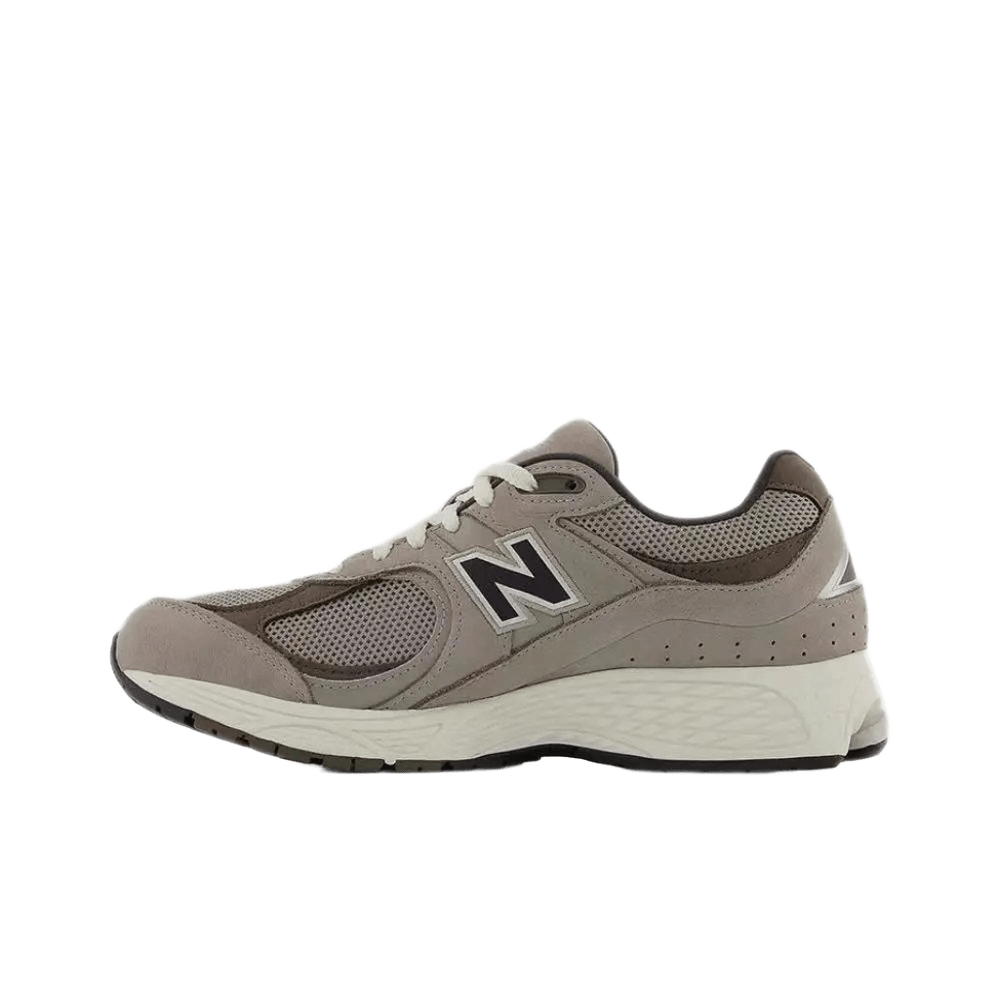 New Balance Light Grey Suede & Mesh Retro Cushioned Sneakers