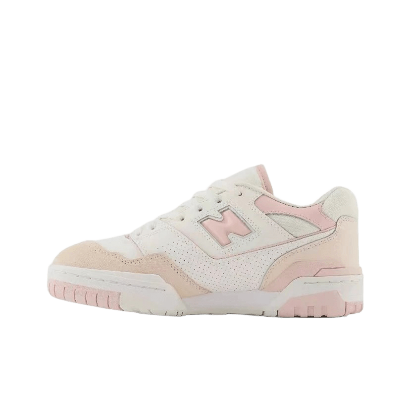 New Balance Pink & White Retro Sneakers: Unisex Comfort