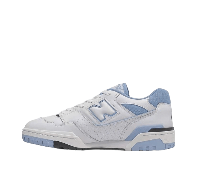 New Balance White & Blue Retro Leather Sneakers, Unisex