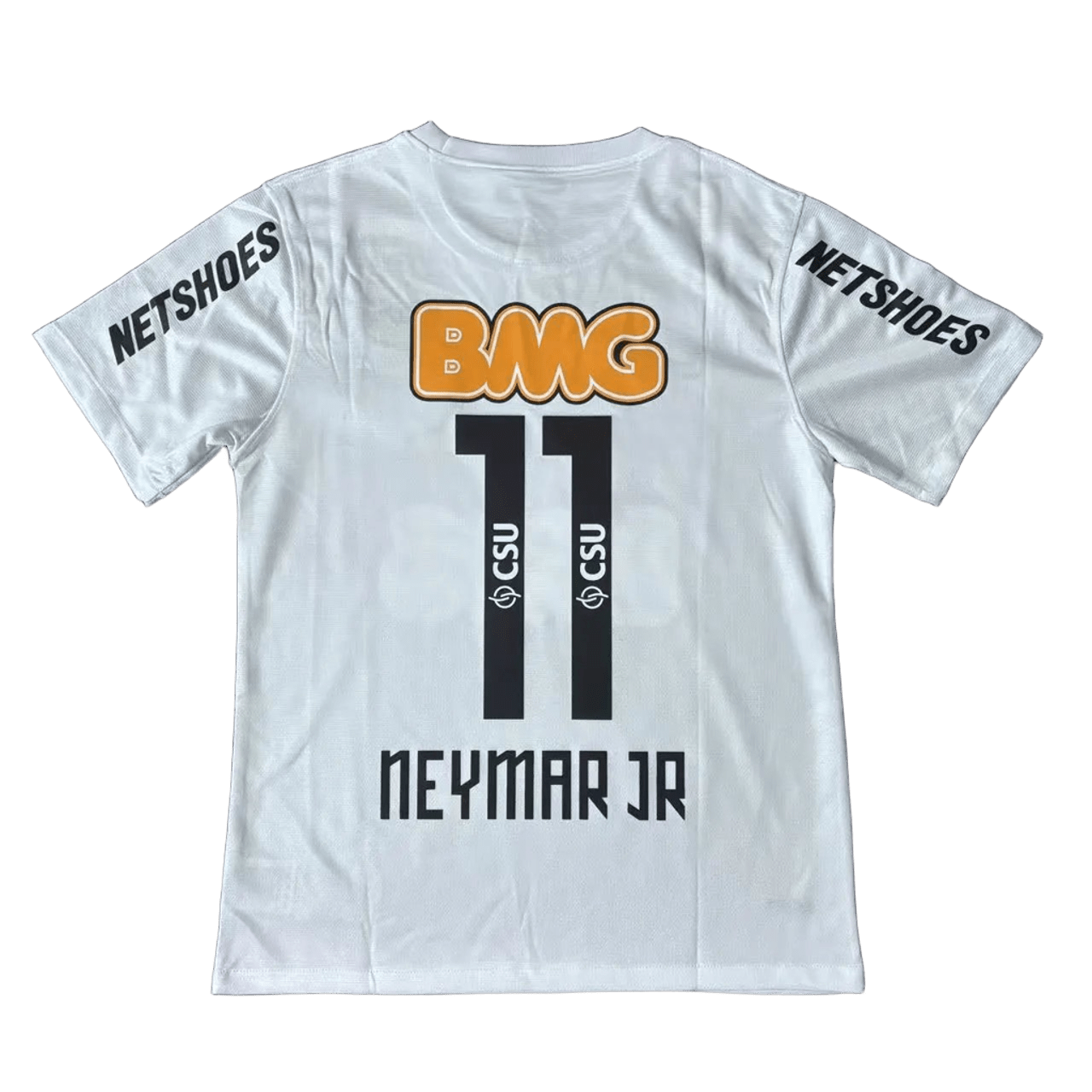 NEYMAR JR BMG Jersey 11: White Soccer Shirt, Breathable & Quick-Dry
