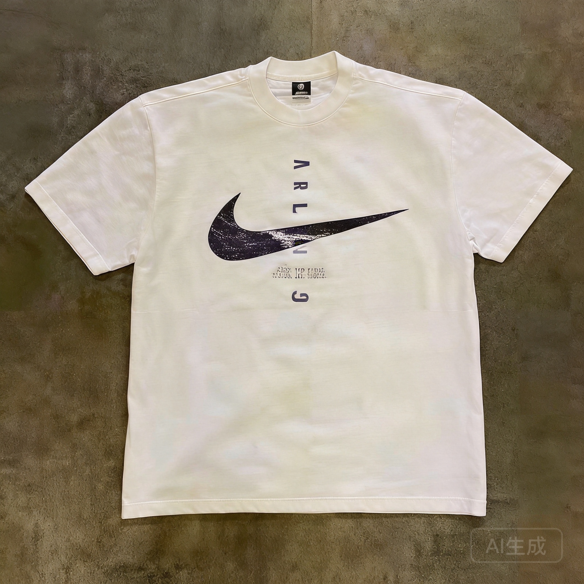 Nike 90s Retro White Cotton Tee: Unisex Casual T-Shirt