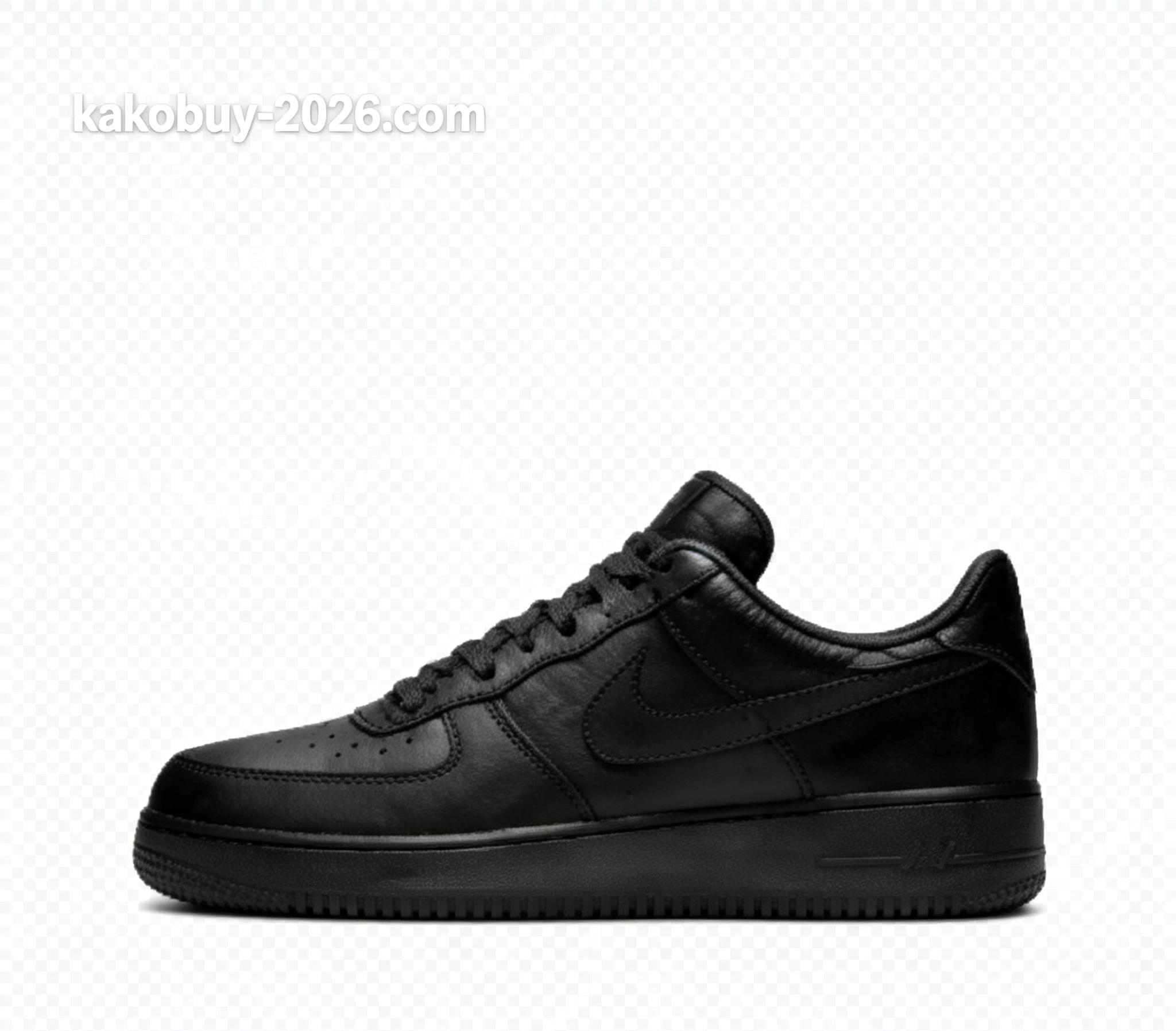 Nike Air Force 1 '07 EasyOn – Triple Black Leather Low Top (Unisex)