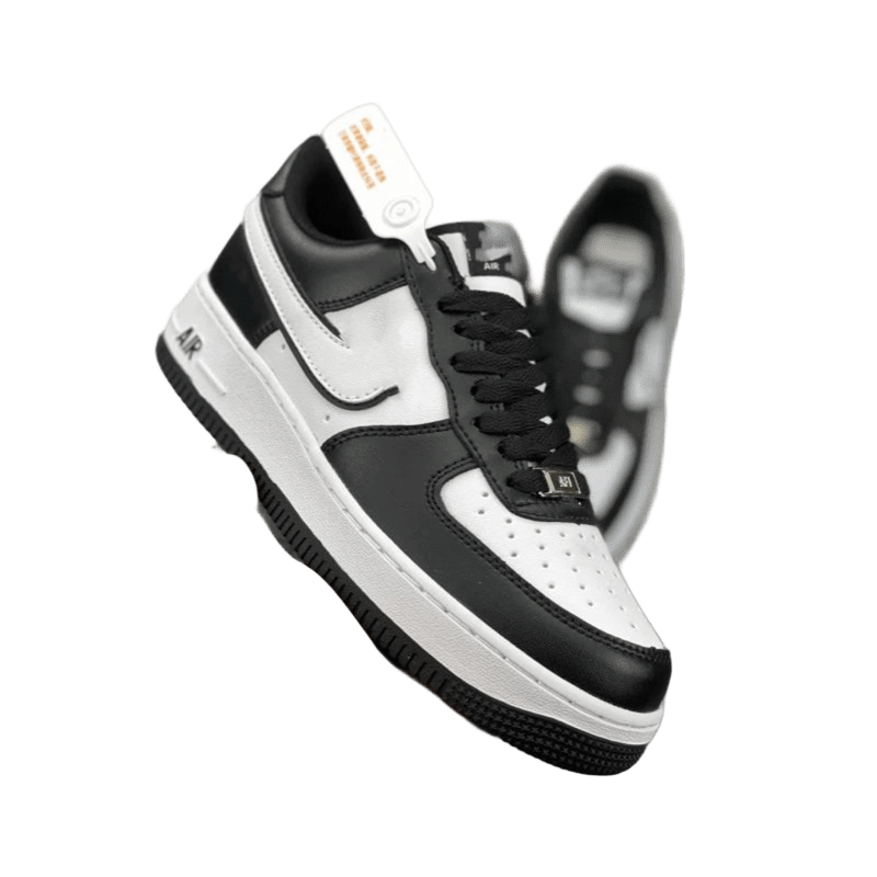 Nike Air Force 1 Low 'Black White' Leather Unisex Sneakers