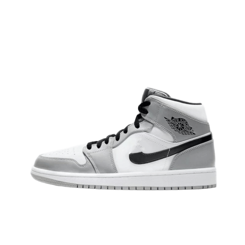 Nike Air Jordan 1 High Gray White Leather Unisex Sneakers