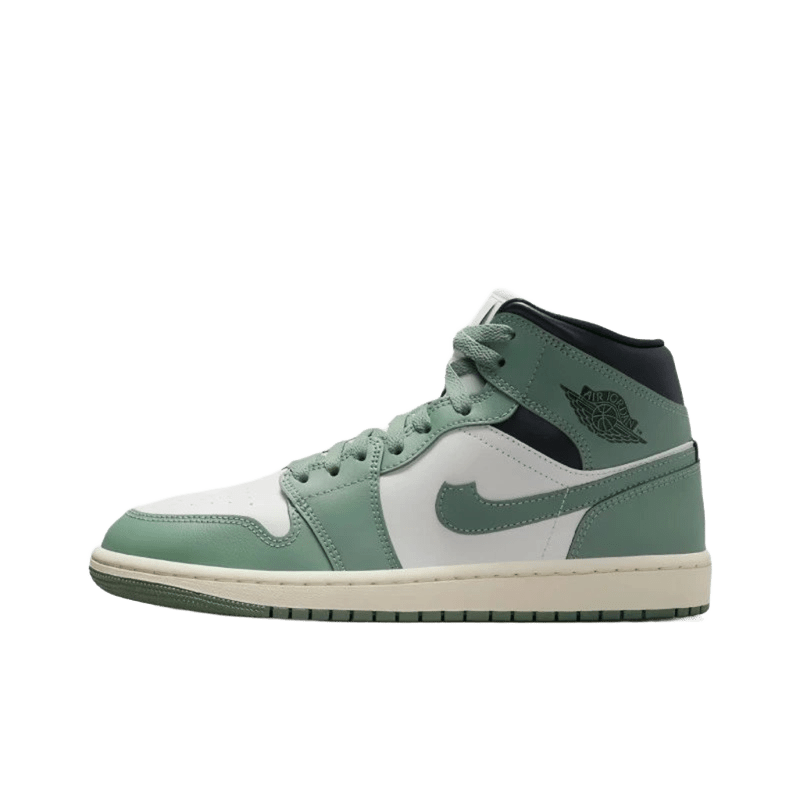 Nike Air Jordan High-Top Light Green Leather Sneakers