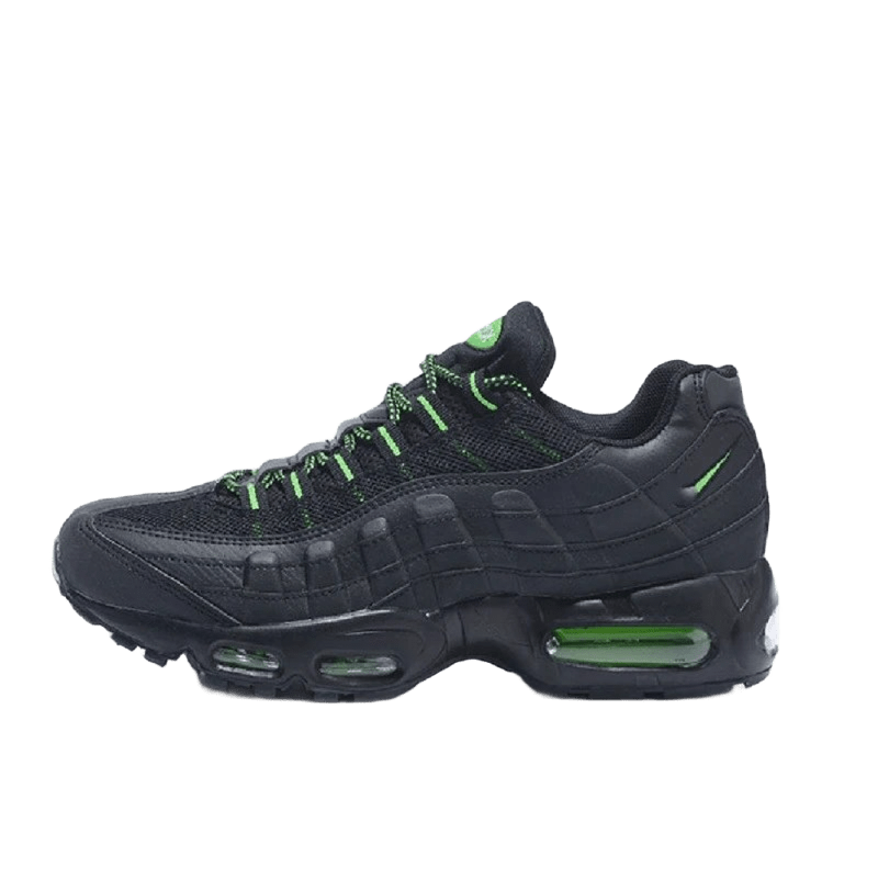 Nike Air Max 90 Black Leather Mesh Retro Sneakers