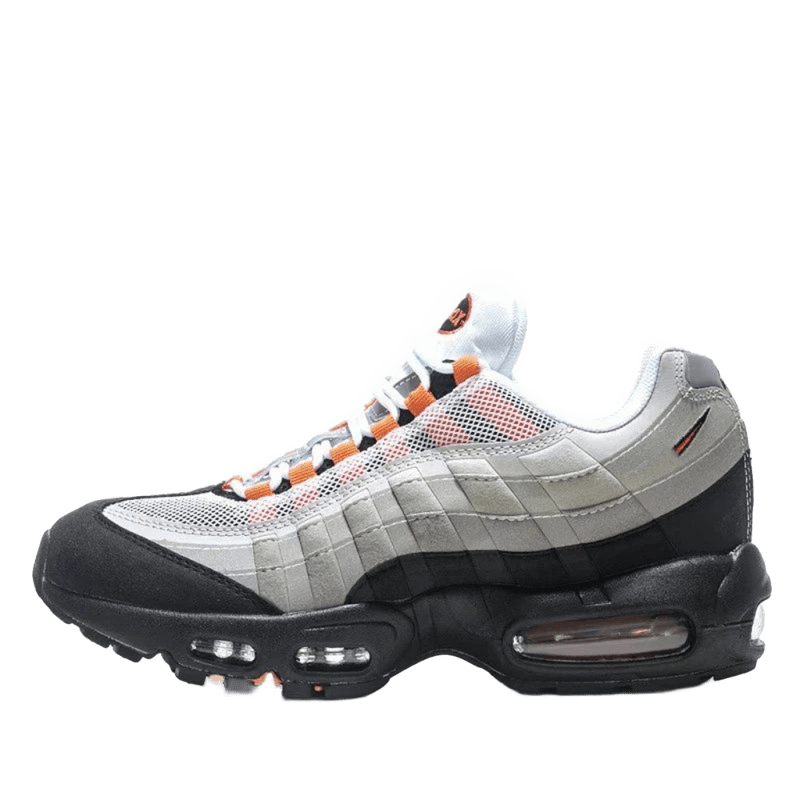 Nike Air Max 90 Gray White Orange Retro Sneakers
