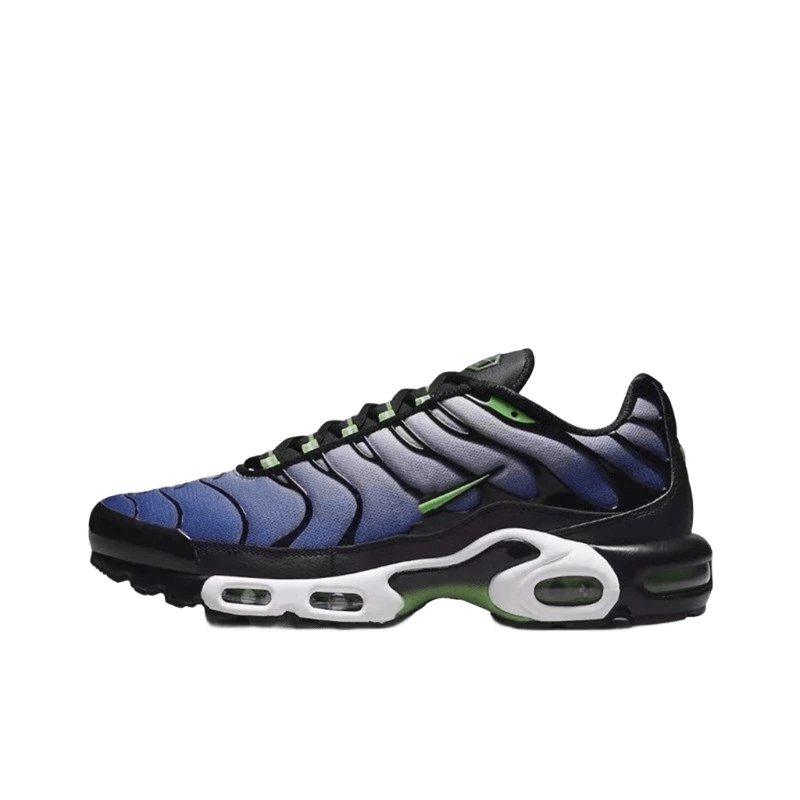 Nike Air Max 90s Retro: Blue/Black Wave Cushioned Sneakers