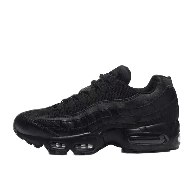 Nike Air Max 95 Black Leather & Mesh Retro Sneakers