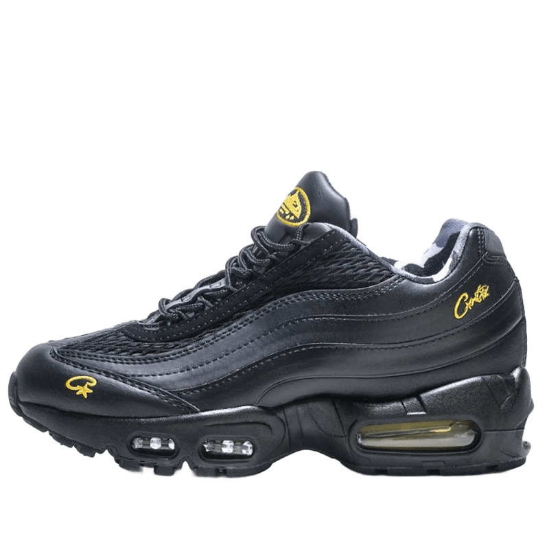 Nike Air Max 95 Black Leather Unisex Sneakers