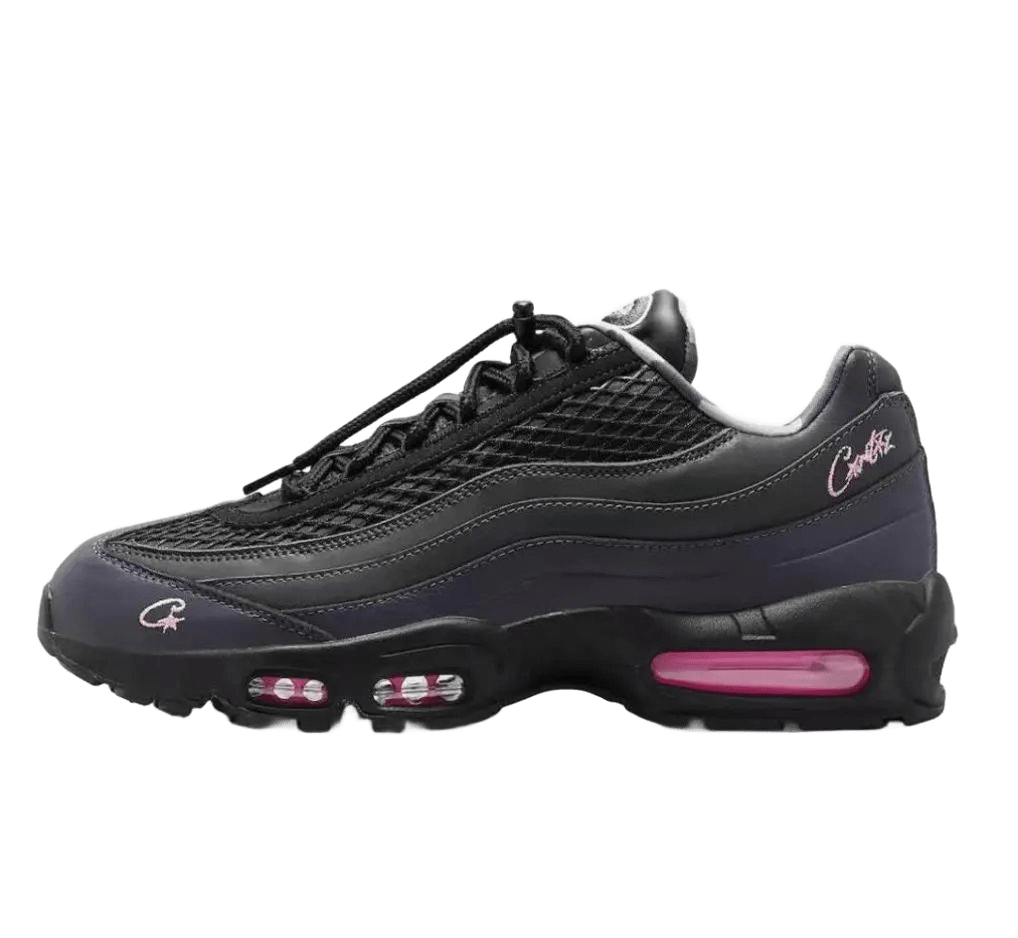 Nike Air Max 95 Black Purple Leather Retro Sneakers