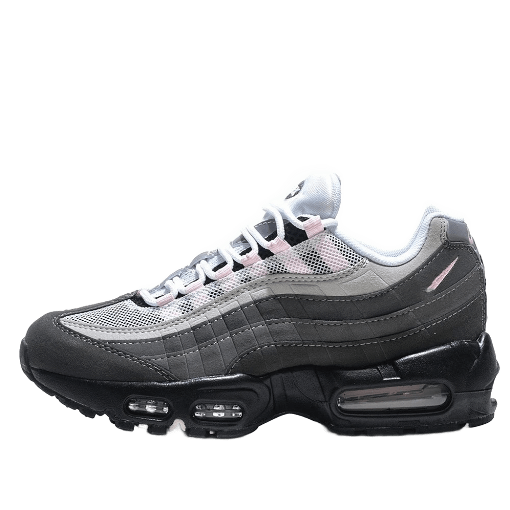 Nike Air Max 95 Gray Pink Leather Mesh Retro Unisex Shoes