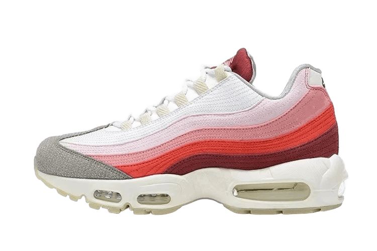 Nike Air Max 95 Pink White Grey Leather Textile Shoes