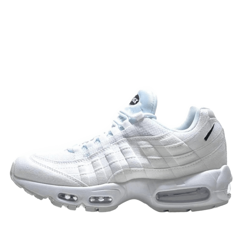 Nike Air Max White Leather Mesh Sneakers - Cushioned