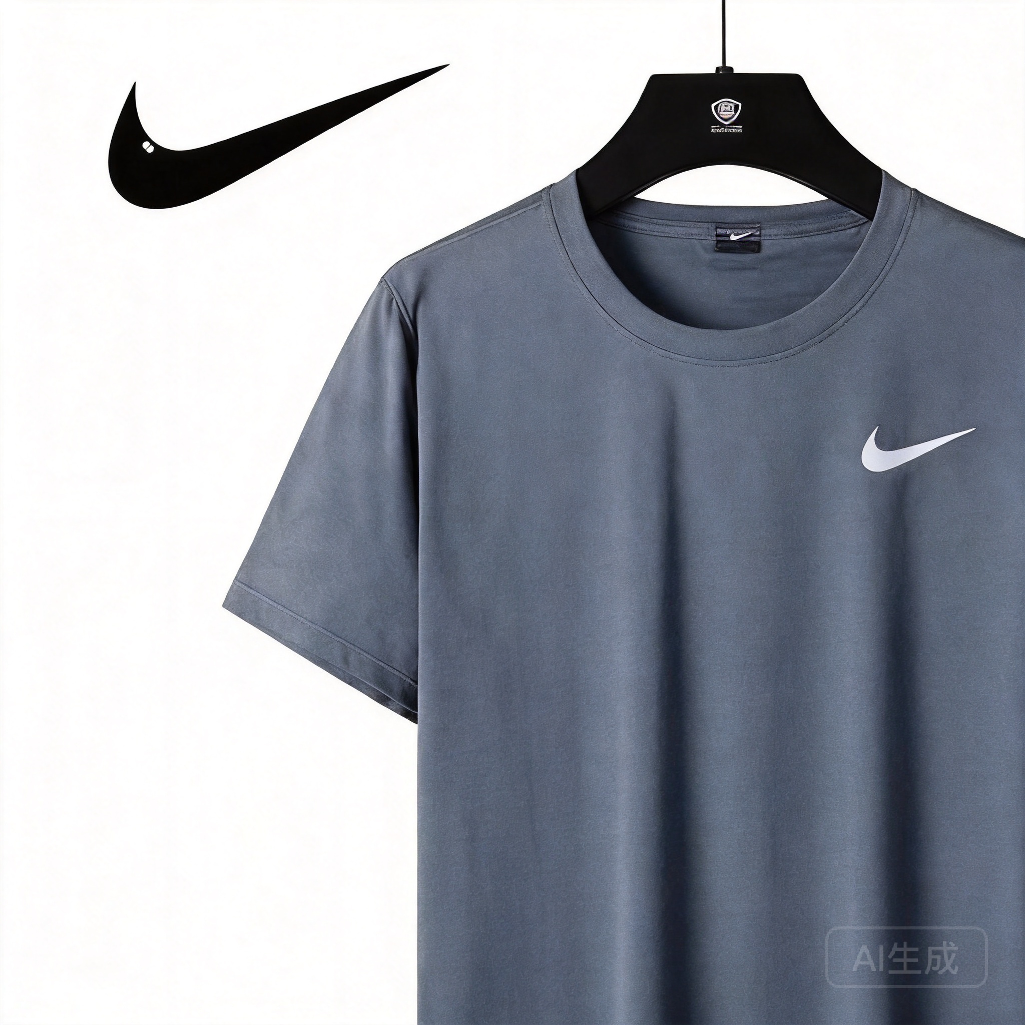 Nike Basic Grey Cotton T-Shirt for Men & Women