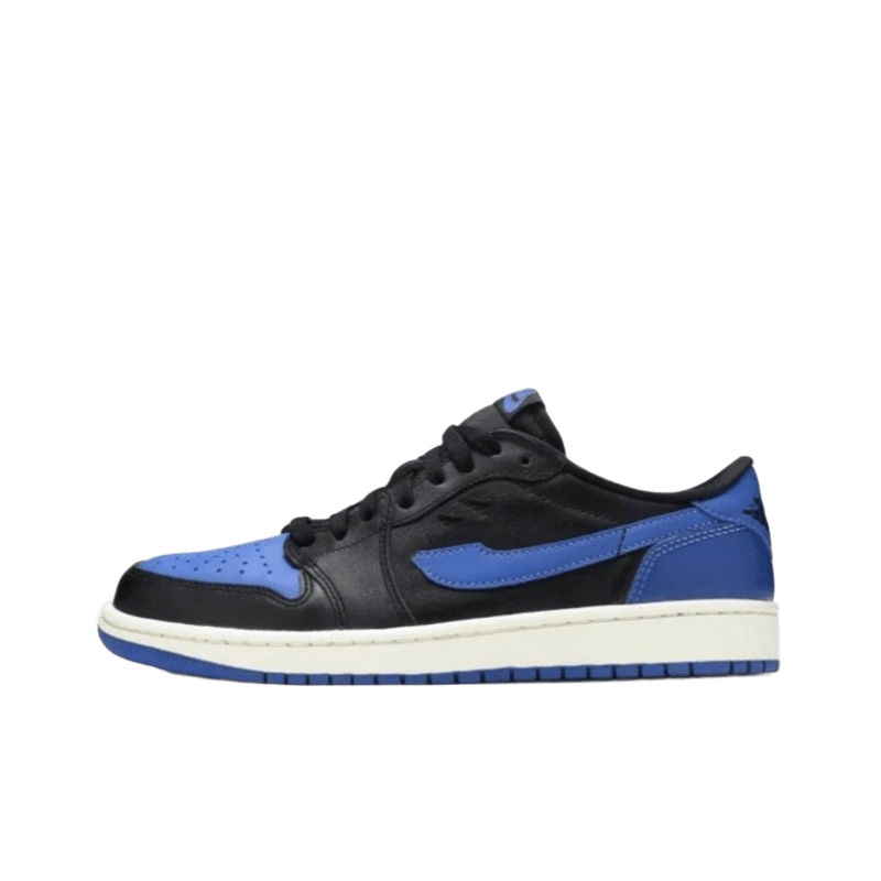 Nike Black & Blue Leather Cushioned Sneakers