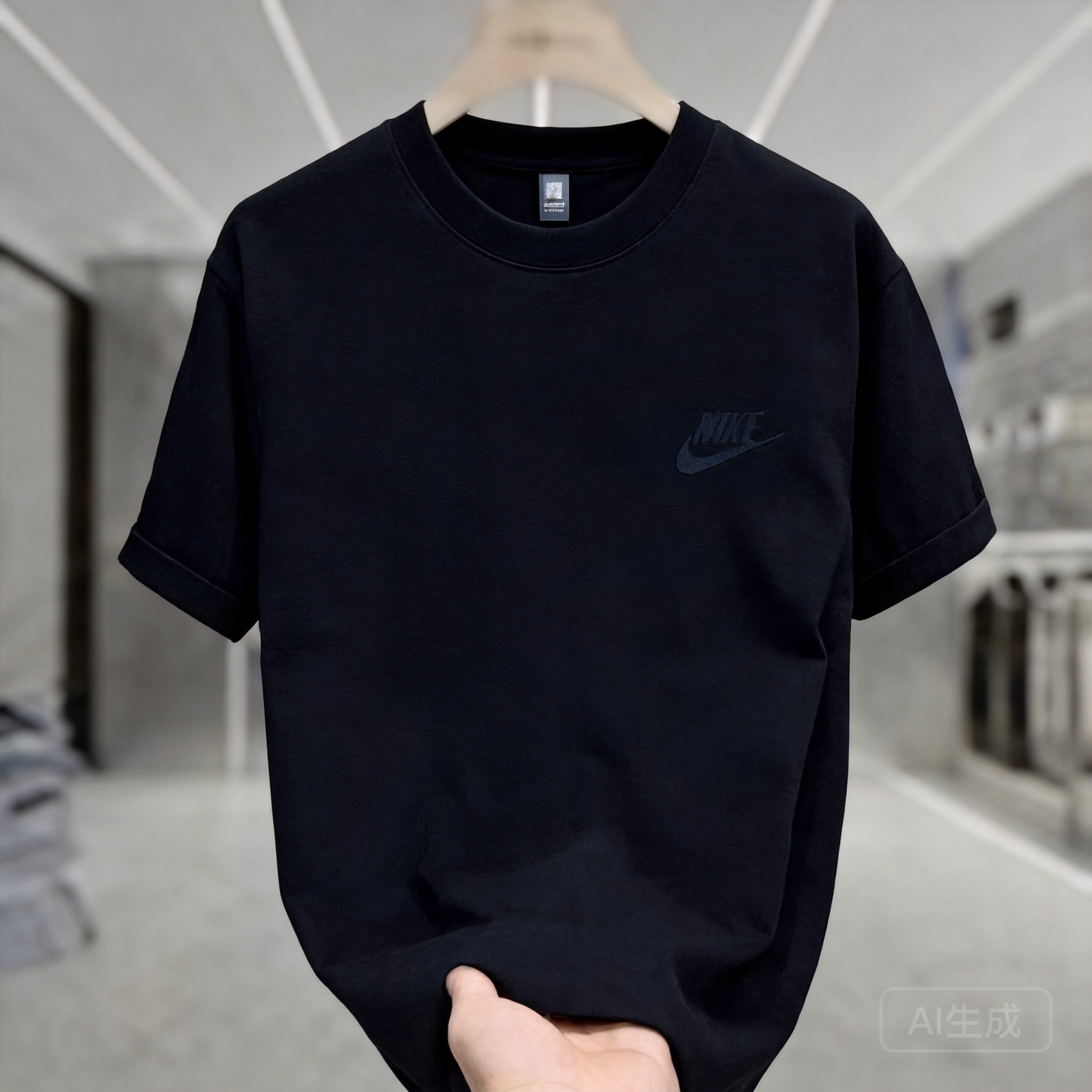 Nike Black Breathable Athletic Wear: Unisex Casual Sportswear