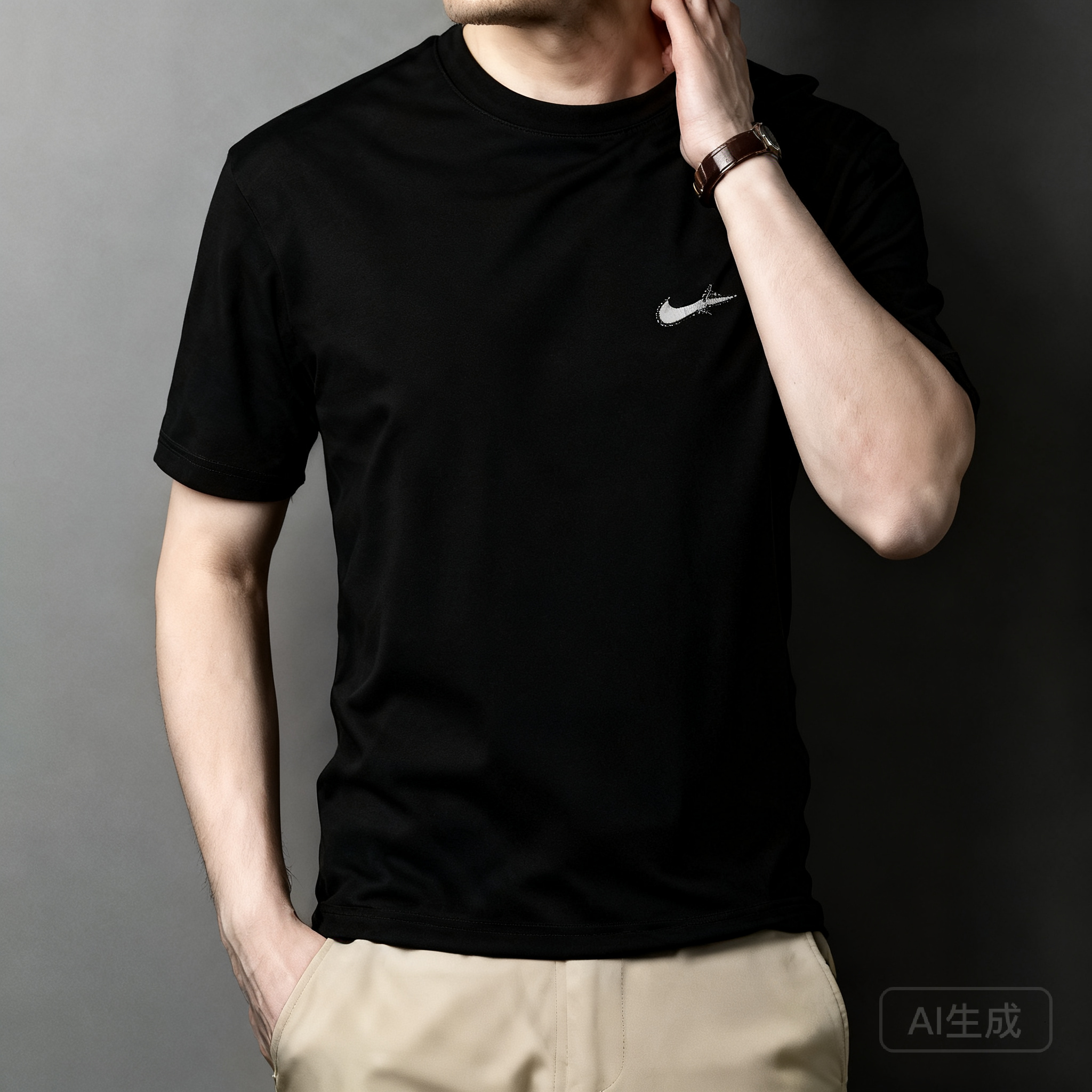 Nike Black Breathable Streetwear | Iconic Logo | Unisex