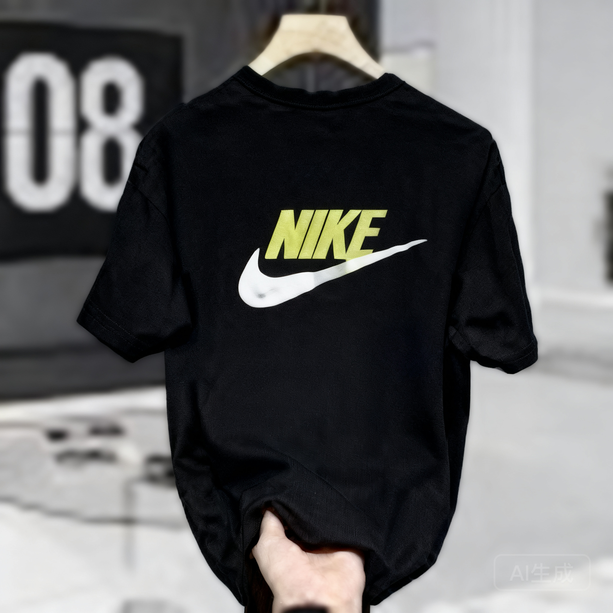 Nike Black Breathable Streetwear Unisex Athletic Wear