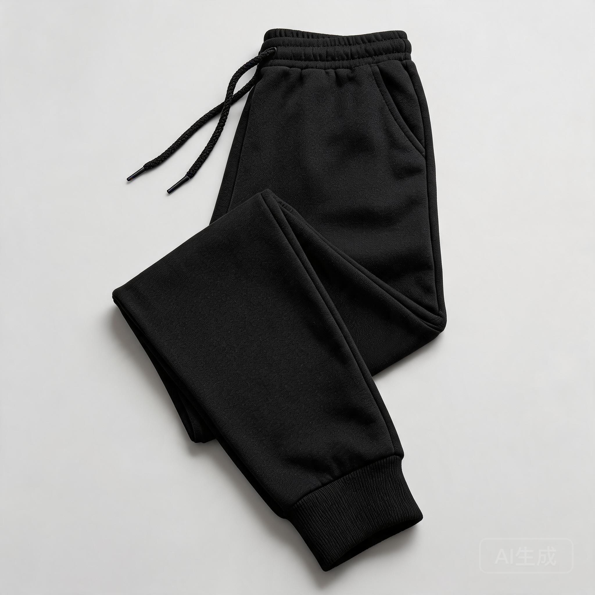NIKE Black Cotton Athletic Wear: Breathable & Casual