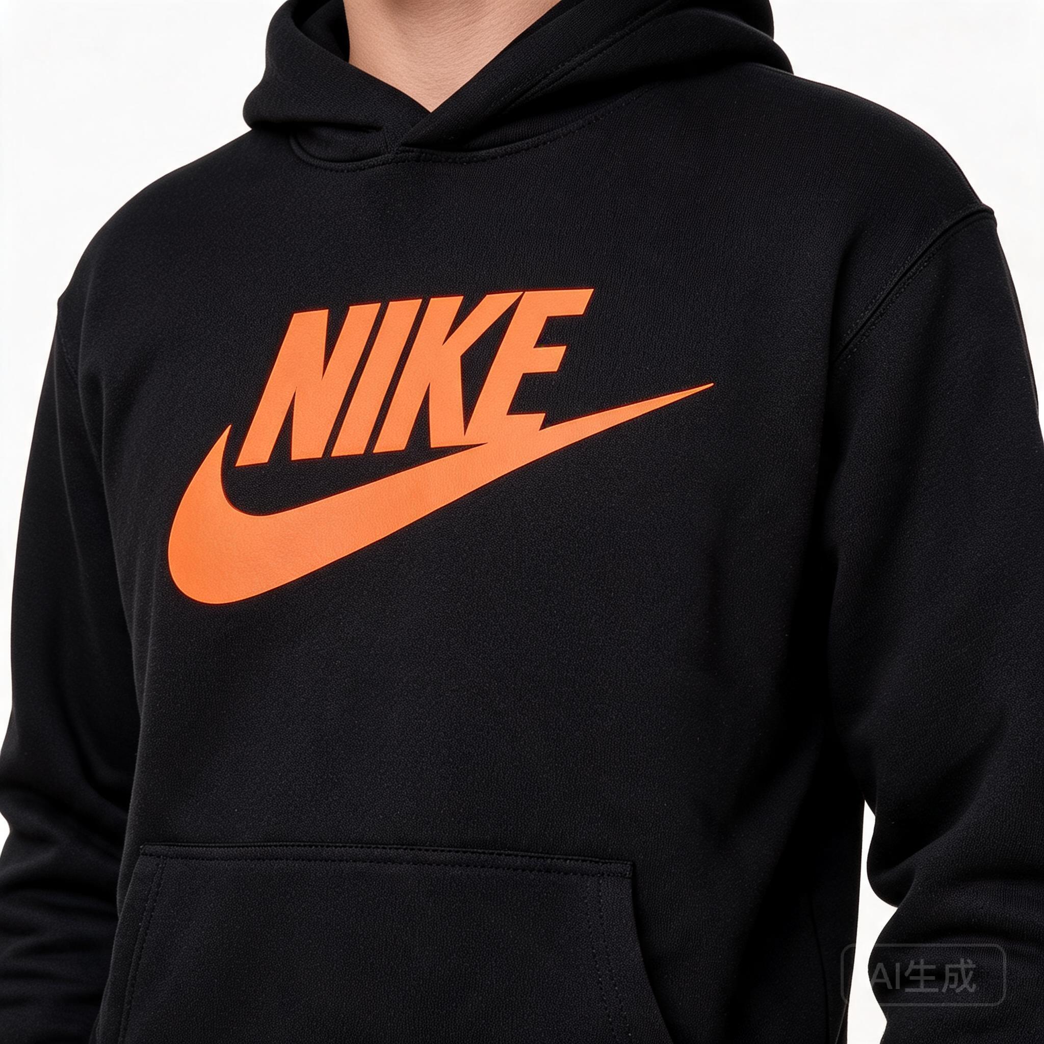 NIKE Black Cotton Moisture-Wicking T-Shirt for Men & Women