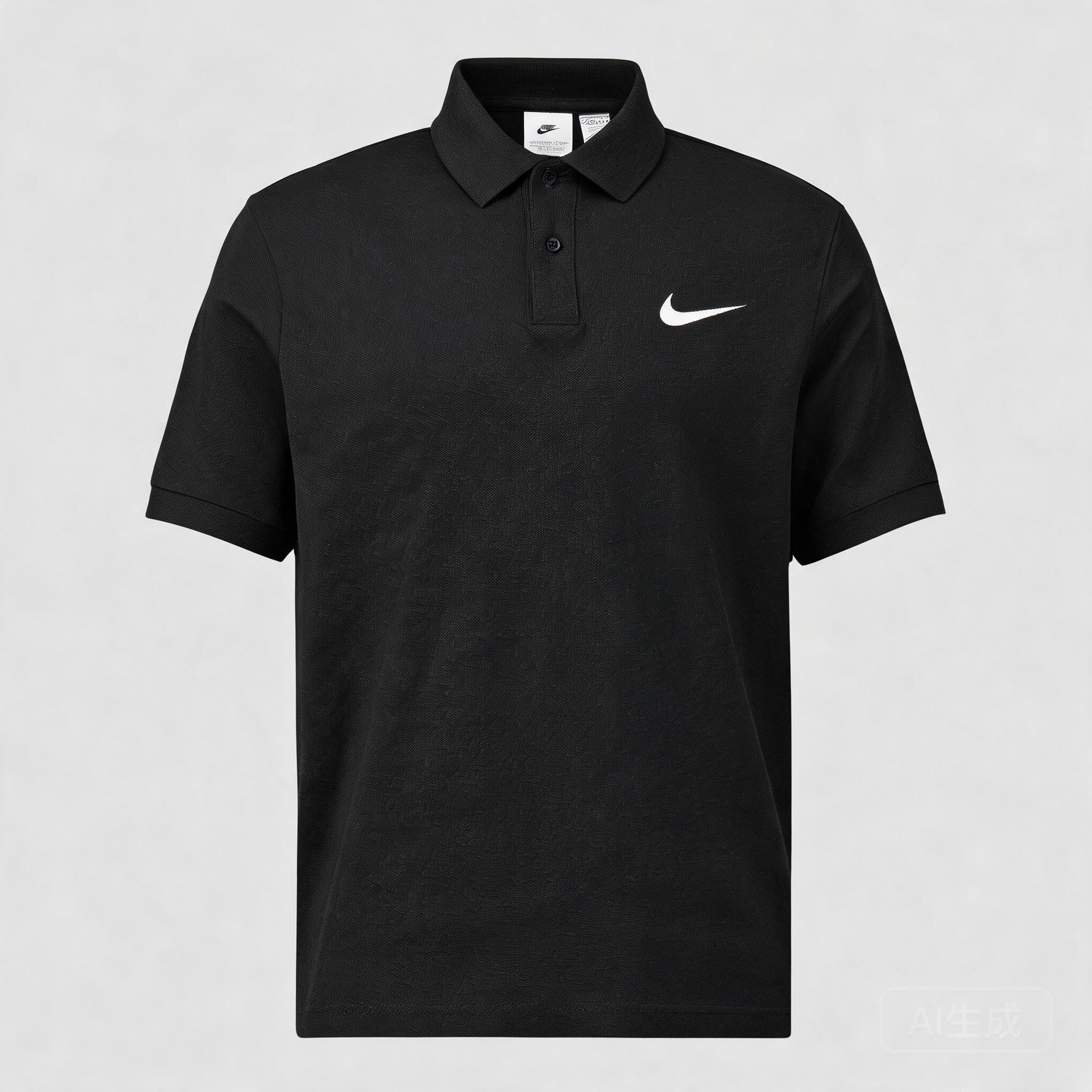 NIKE Black Cotton T-Shirt: Breathable Unisex Vintage Tee