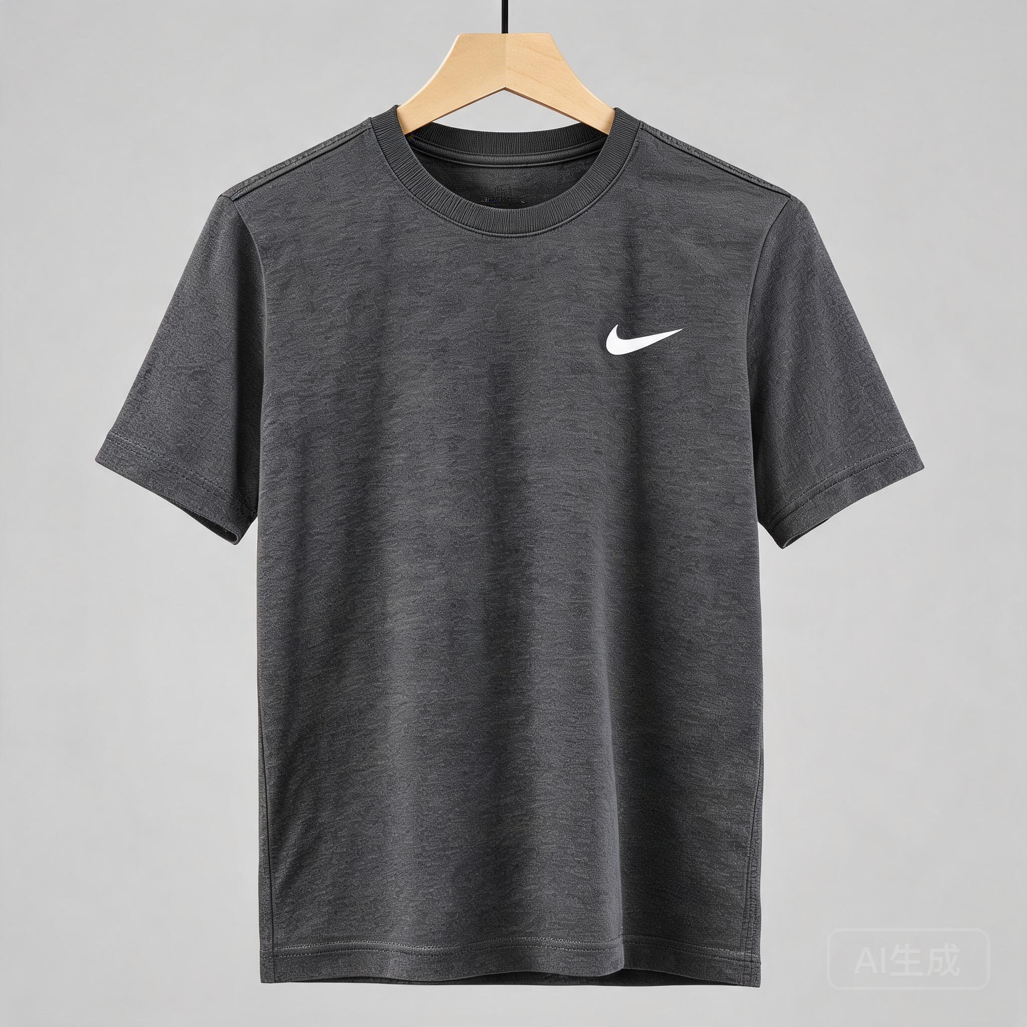 Nike Black Cotton T-Shirt for Men & Women. Breathable.