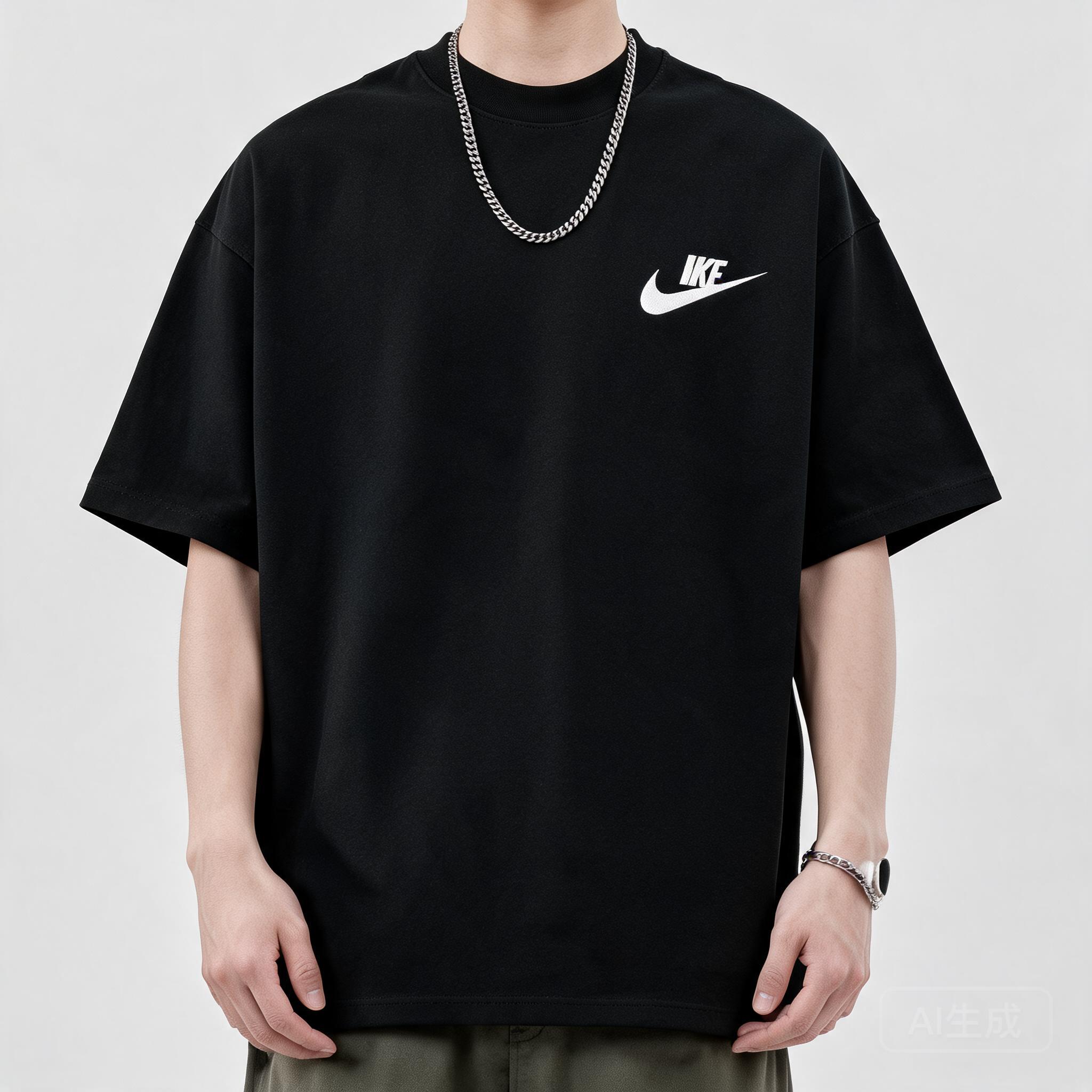 NIKE Black Cushioned Sneakers: Sporty Casual Shoes for Men & Women