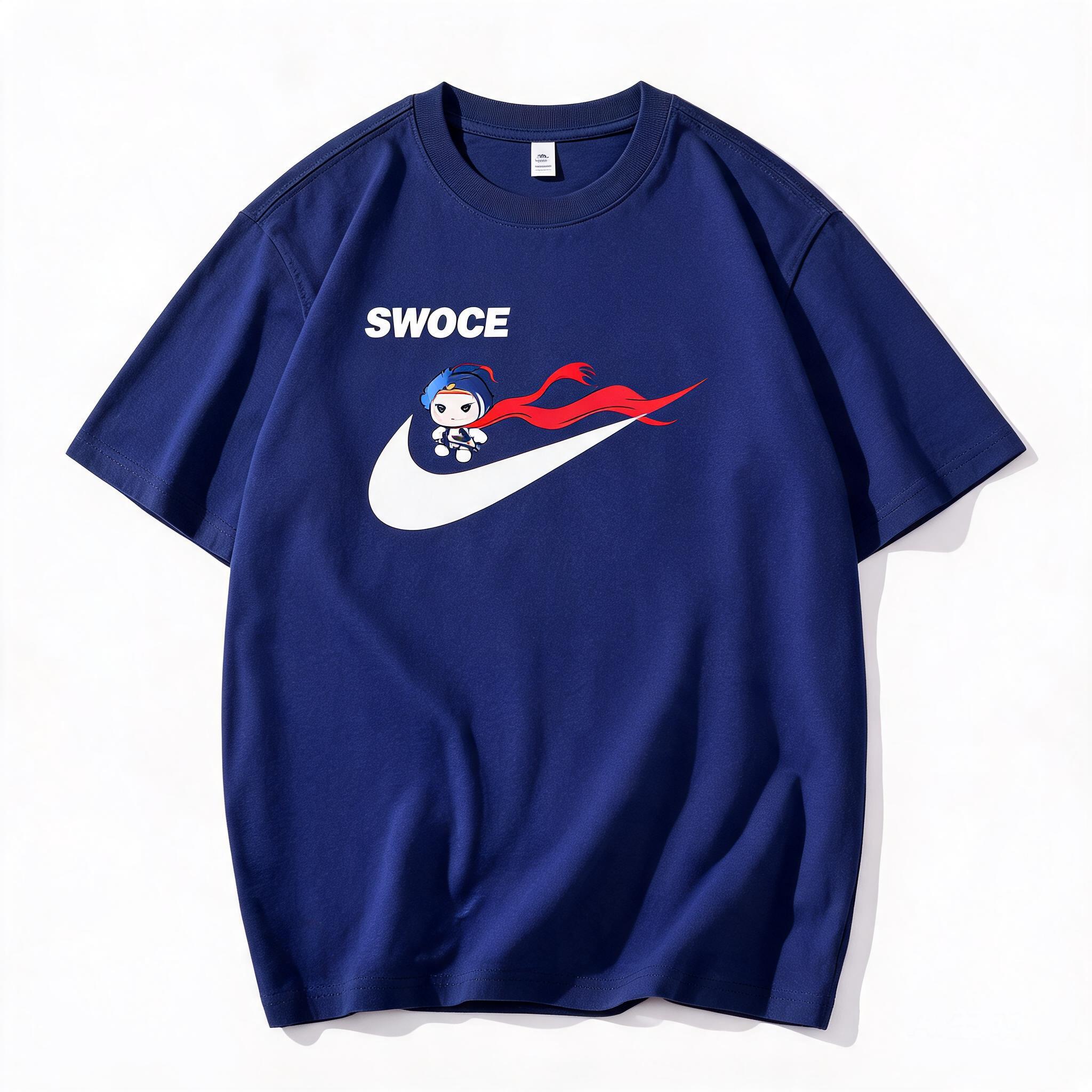 Nike Black Unisex Cotton Athletic Tee - Moisture-Wicking