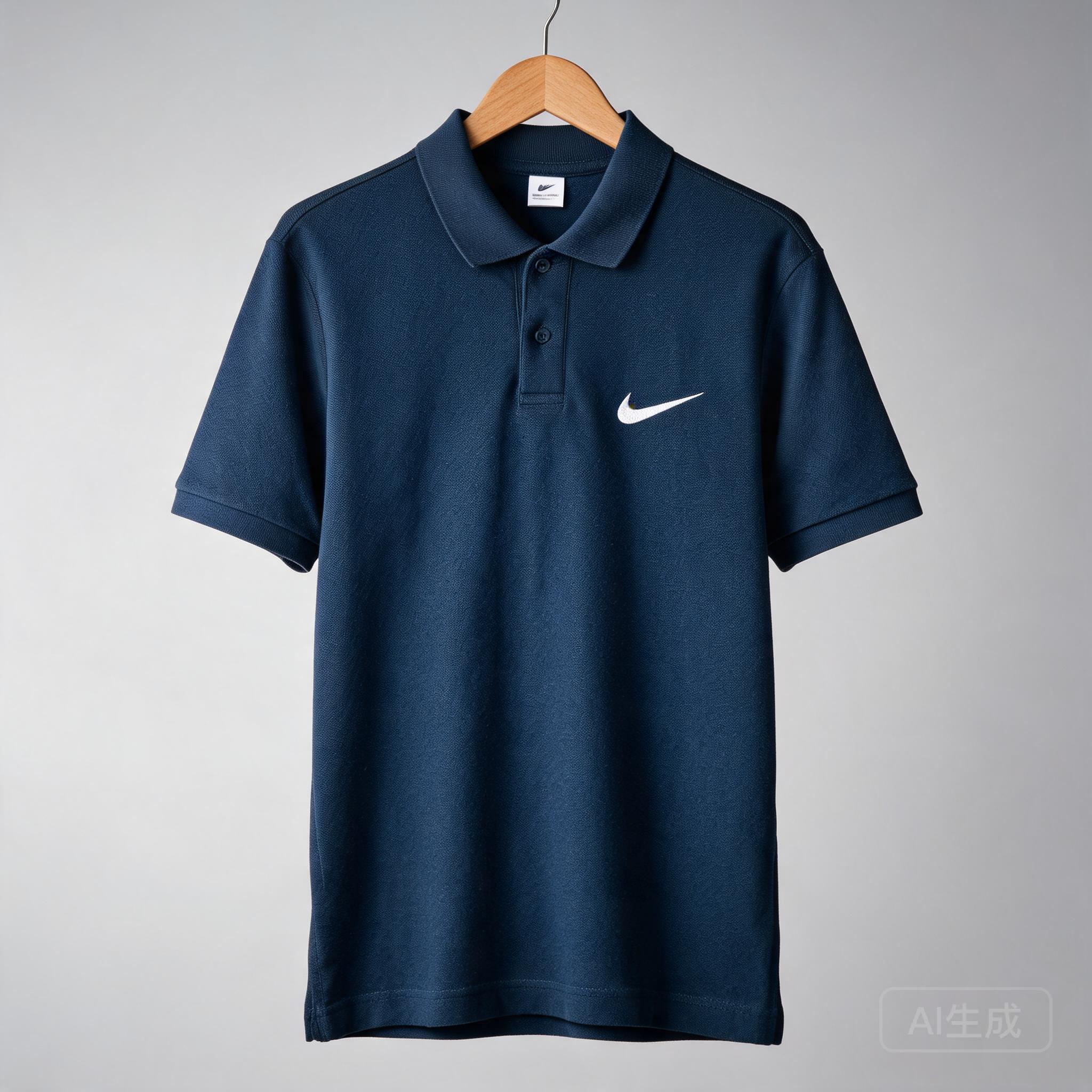 NIKE Blue Cotton Moisture-Wicking T-Shirt for Men & Women