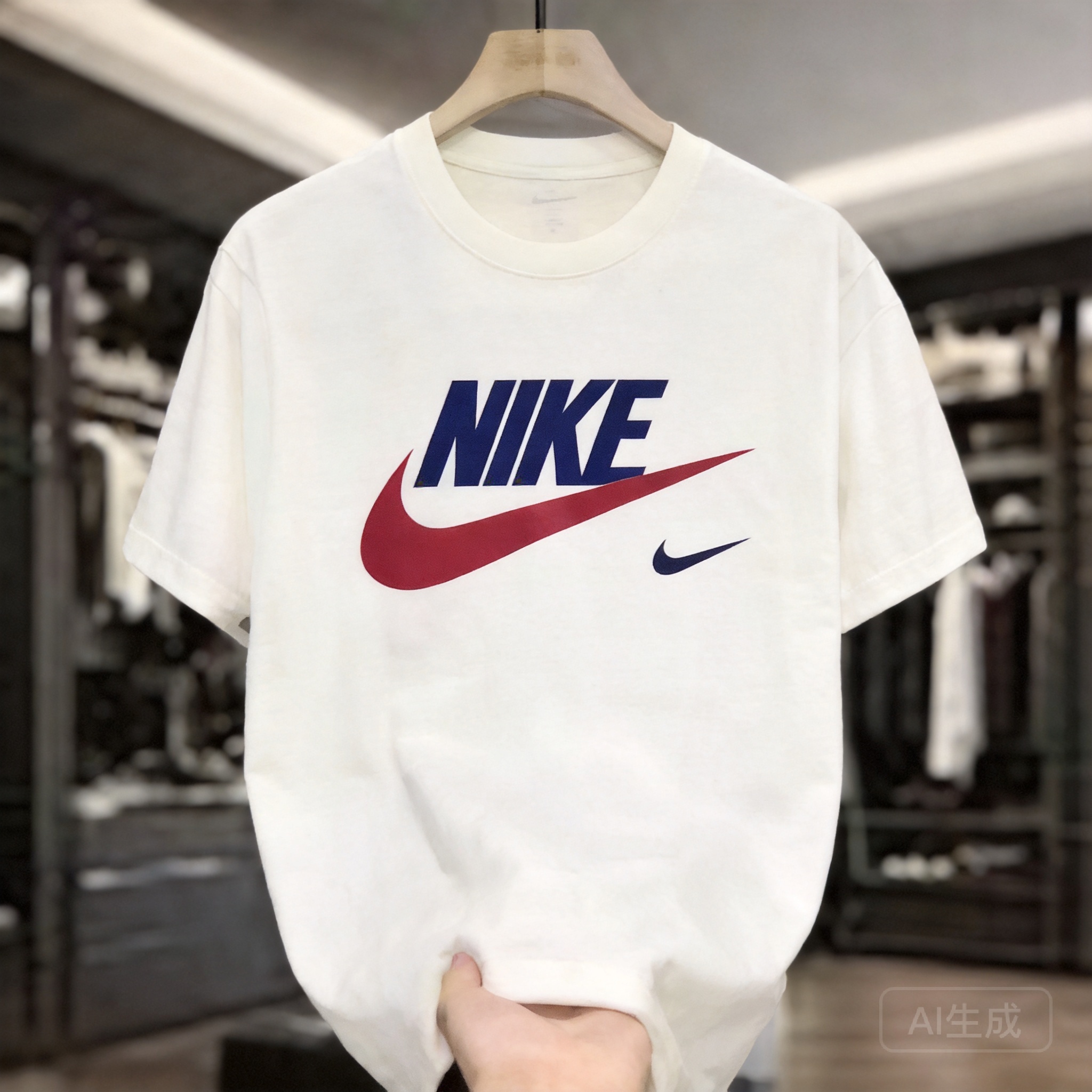 NIKE Classic Cotton T-Shirt: Breathable, Logo, Unisex