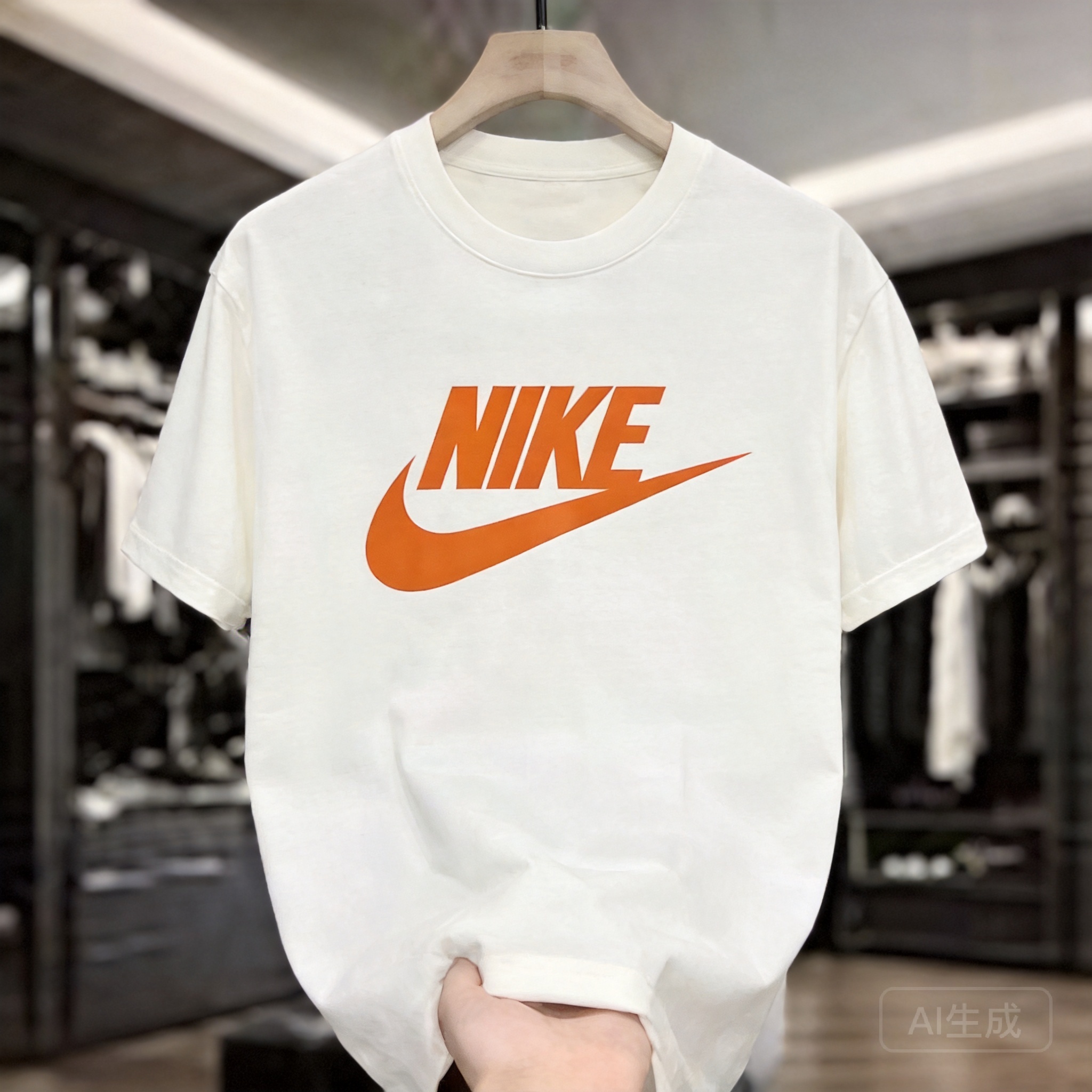 NIKE Classic Cotton T-Shirt: Breathable, Unisex, White