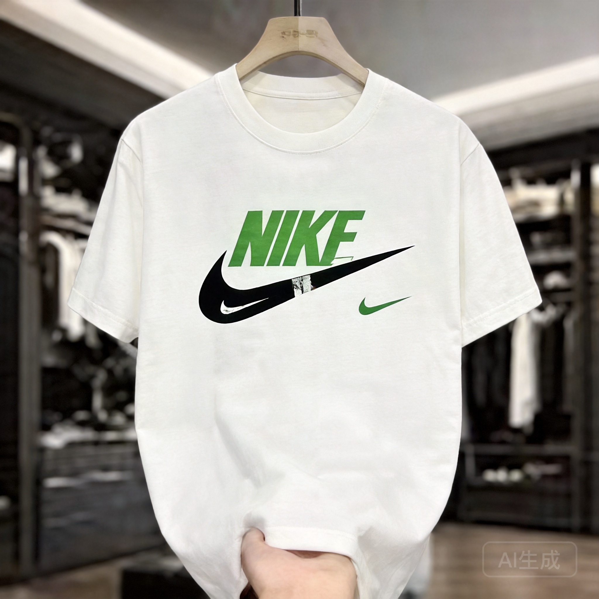 Nike Classic Cotton T-Shirt: Breathable White Tee with Logo